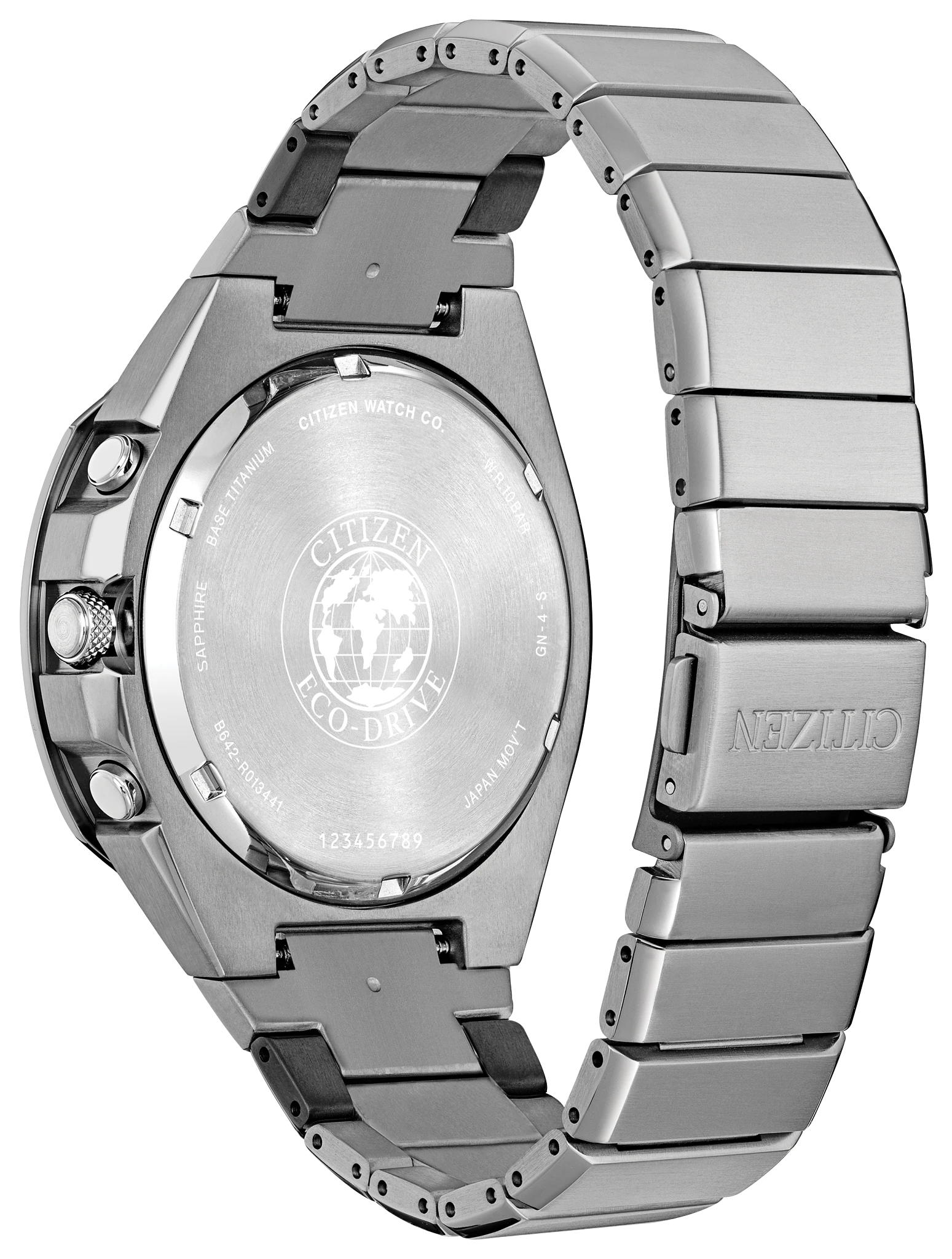 Super Titanium Armor Black Dial Titanium + 1 DLC Plated Link